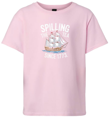 Spilling the Tea Since 1773 Children's Gildan Soft Shirt