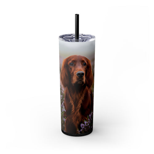 Skinny Tumbler with Straw – 20 oz Stainless Steel Cup