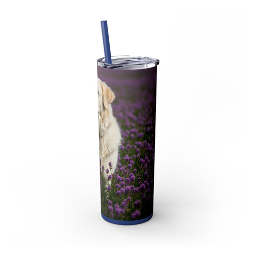 Skinny Tumbler with Straw – 20 oz Stainless Steel Cup