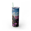 Skinny Tumbler with Straw – 20 oz Stainless Steel Cup