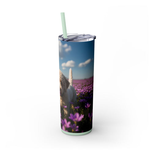 Skinny Tumbler with Straw – 20 oz Stainless Steel Cup