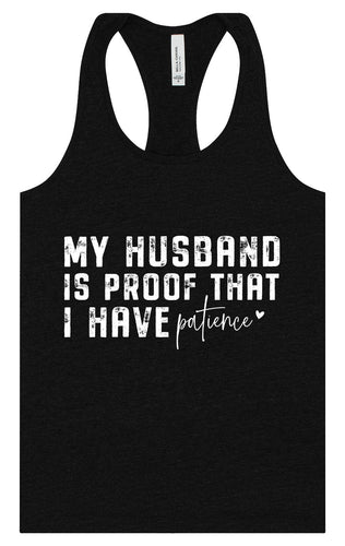 My Husband is Proof Women's Racerback Tank