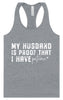 My Husband is Proof Women's Racerback Tank
