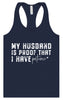 My Husband is Proof Women's Racerback Tank