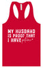 My Husband is Proof Women's Racerback Tank