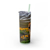 Skinny Tumbler with Straw – 20 oz Stainless Steel Cup