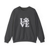 Love Paw Print Sweatshirt Sizes Small - 4XL (8 colors)