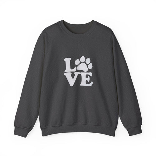 Love Paw Print Sweatshirt Sizes Small - 4XL (8 colors)
