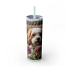 Skinny Tumbler with Straw – 20 oz Stainless Steel Cup