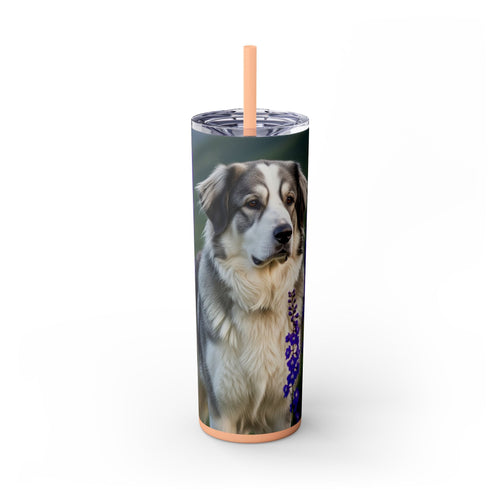 Skinny Tumbler with Straw – 20 oz Stainless Steel Cup