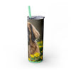 Skinny Tumbler with Straw – 20 oz Stainless Steel Cup