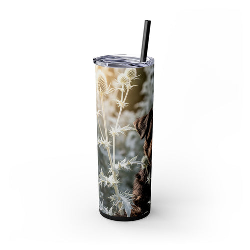 Skinny Tumbler with Straw – 20 oz Stainless Steel Cup