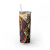 Skinny Tumbler with Straw – 20 oz Stainless Steel Cup