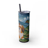 Skinny Tumbler with Straw – 20 oz Stainless Steel Cup