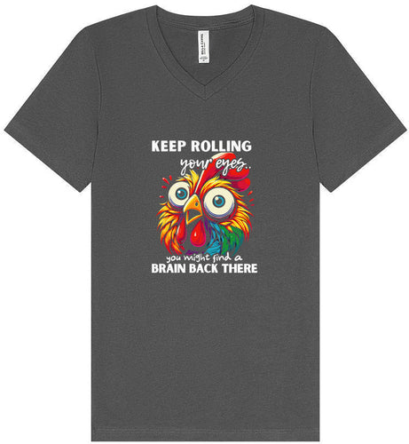 Chicken Brain Unisex V-Neck Shirt