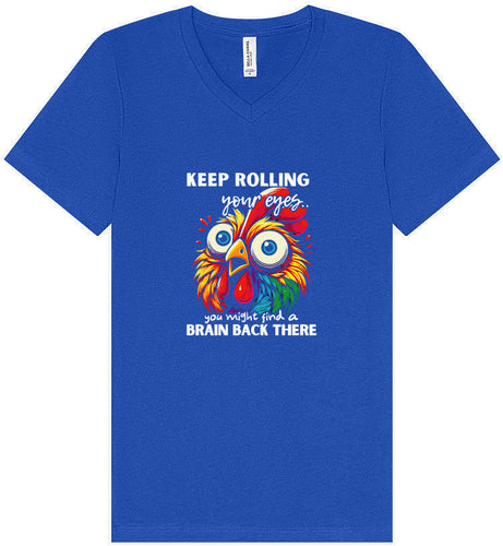 Chicken Brain Unisex V-Neck Shirt