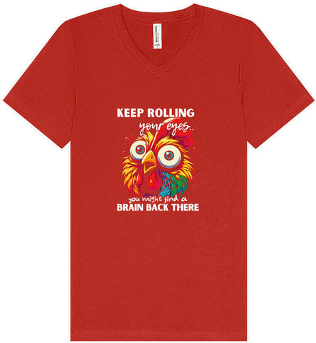 Chicken Brain Unisex V-Neck Shirt