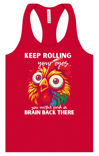 Chicken Brain Women's Racerback Tank