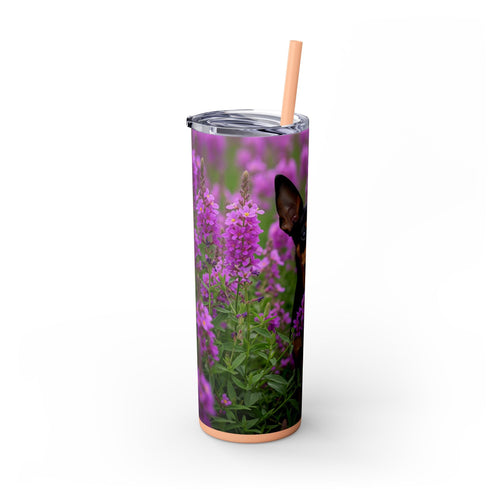 Skinny Tumbler with Straw – 20 oz Stainless Steel Cup