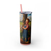 Skinny Tumbler with Straw – 20 oz Stainless Steel Cup