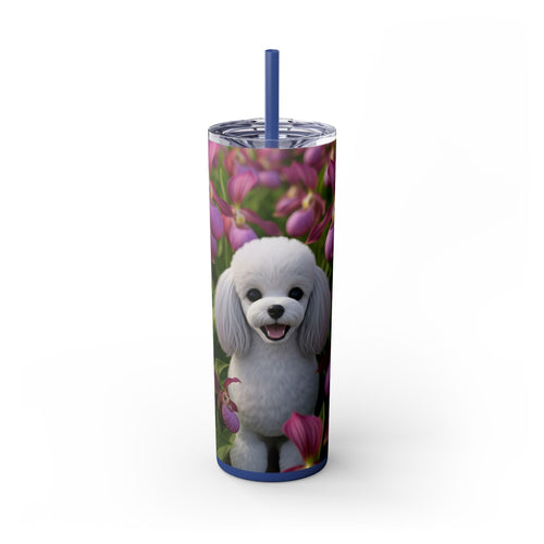 Skinny Tumbler with Straw – 20 oz Stainless Steel Cup