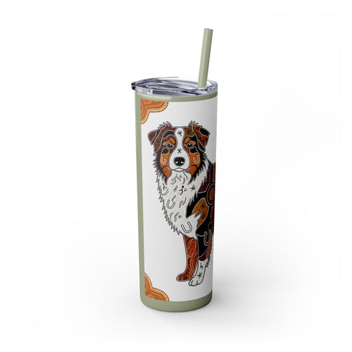 Skinny Tumbler with Straw – 20 oz Stainless Steel Cup