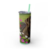 Skinny Tumbler with Straw – 20 oz Stainless Steel Cup