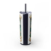 Skinny Tumbler with Straw – 20 oz Stainless Steel Cup