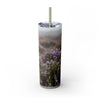 Skinny Tumbler with Straw – 20 oz Stainless Steel Cup