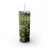 Skinny Tumbler with Straw – 20 oz Stainless Steel Cup