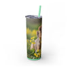 Skinny Tumbler with Straw – 20 oz Stainless Steel Cup