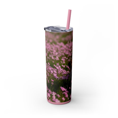 Skinny Tumbler with Straw – 20 oz Stainless Steel Cup