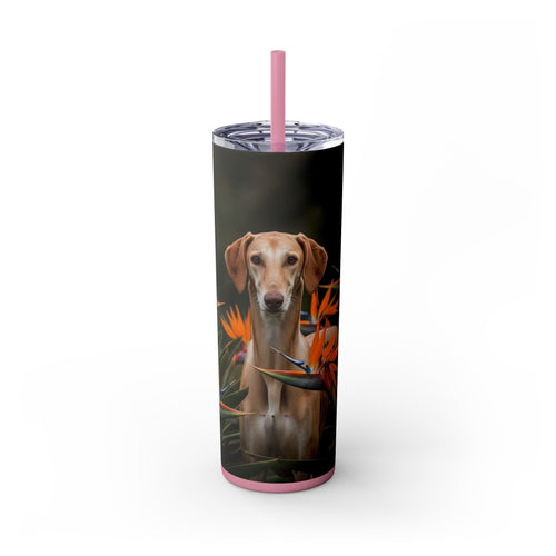 Skinny Tumbler with Straw – 20 oz Stainless Steel Cup