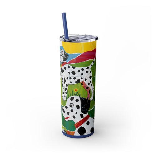 Skinny Tumbler with Straw – 20 oz Stainless Steel Cup