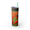 Skinny Tumbler with Straw – 20 oz Stainless Steel Cup