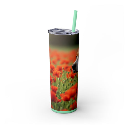 Skinny Tumbler with Straw – 20 oz Stainless Steel Cup