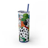 Skinny Tumbler with Straw – 20 oz Stainless Steel Cup