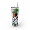 Skinny Tumbler with Straw – 20 oz Stainless Steel Cup