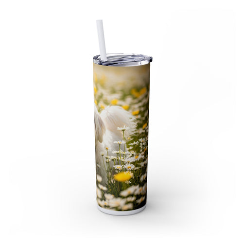 Skinny Tumbler with Straw – 20 oz Stainless Steel Cup