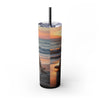 Skinny Tumbler with Straw – 20 oz Stainless Steel Cup