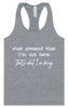 Just Pretend I'm Not Here Women's Racerback Tank