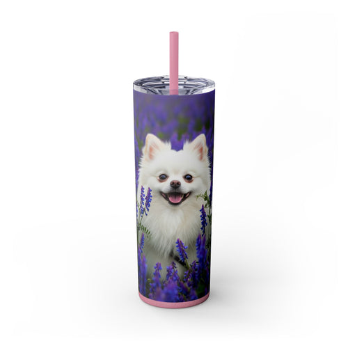 Skinny Tumbler with Straw – 20 oz Stainless Steel Cup