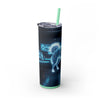 Skinny Tumbler with Straw – 20 oz Stainless Steel Cup