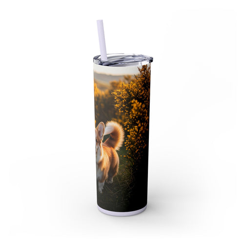 Skinny Tumbler with Straw – 20 oz Stainless Steel Cup