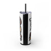 Skinny Tumbler with Straw – 20 oz Stainless Steel Cup