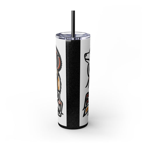 Skinny Tumbler with Straw – 20 oz Stainless Steel Cup