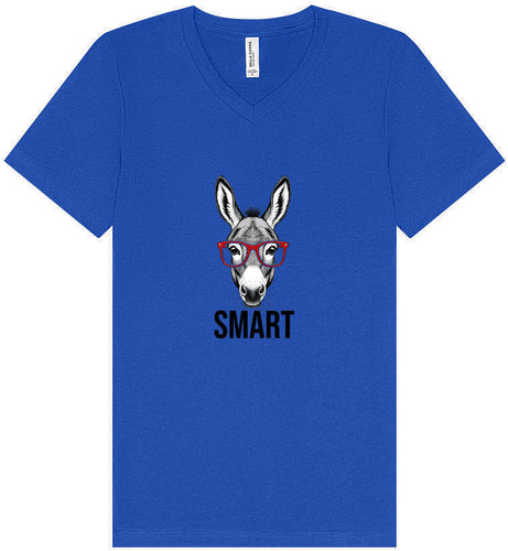 Smart Donkey Unisex V-Neck Shirt