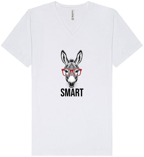 Smart Donkey Unisex V-Neck Shirt