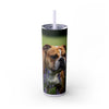 Skinny Tumbler with Straw – 20 oz Stainless Steel Cup