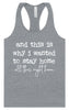 This is Why I Wanted to Stay Home Women's Racerback Tank